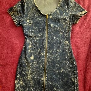 Zip up Jean dress